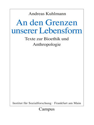 cover image of An den Grenzen unserer Lebensform